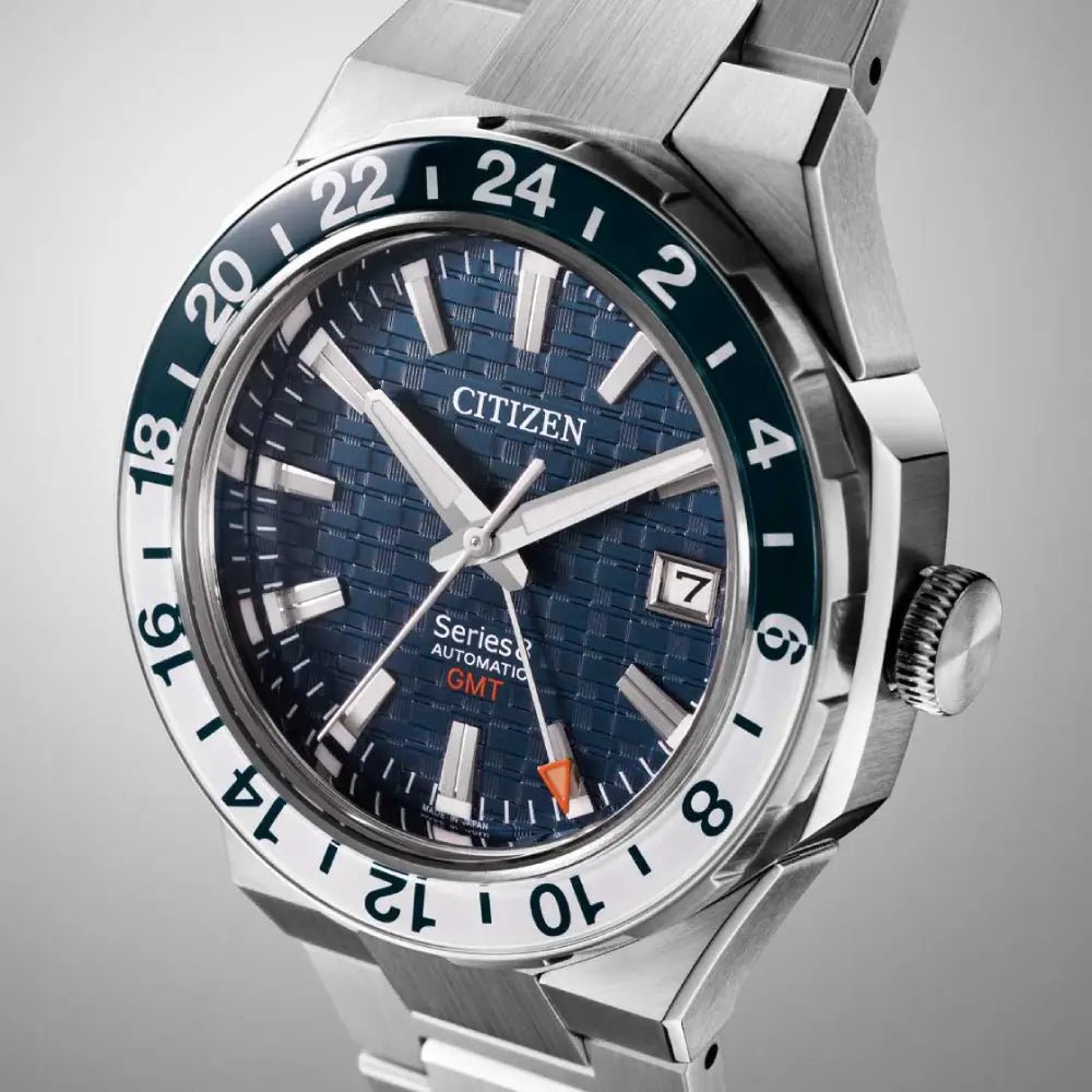 Citizen Series 8 NB6034-58L Automatic GMT Blue Dial Stainless Steel Men's Watch - shop_name CitizenNB6034-58L