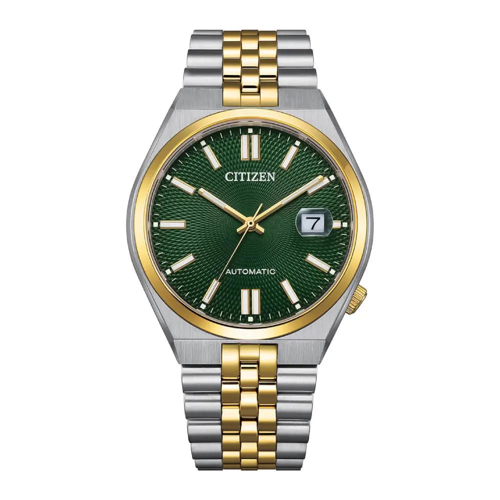 Citizen Tsuyosa 60 NK0024-54X Automatic Green Dial Two-Tone Stainless Steel; Watch - shop_name CitizenNK0024-54X