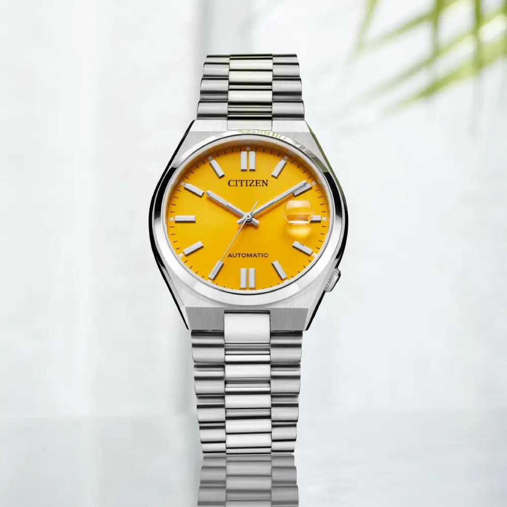 Citizen Tsuyosa NJ0150-81Z Yellow Dial Automatic Stainless Steel Watch - shop_name CitizenNJ0150-81Z