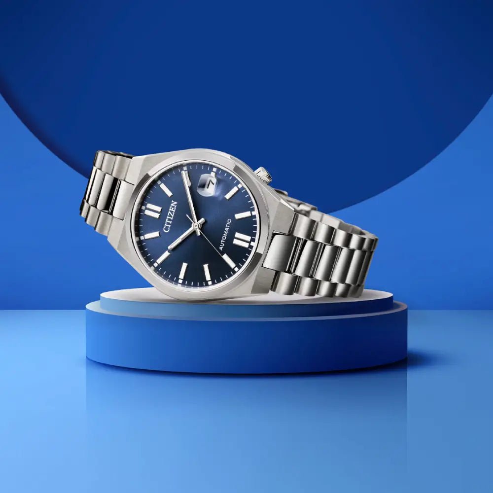 Citizen Tsuyosa NJ0200-50M Automatic Blue Dial Stainless Steel Watch - 37mm - shop_name CitizenNJ0200-50M
