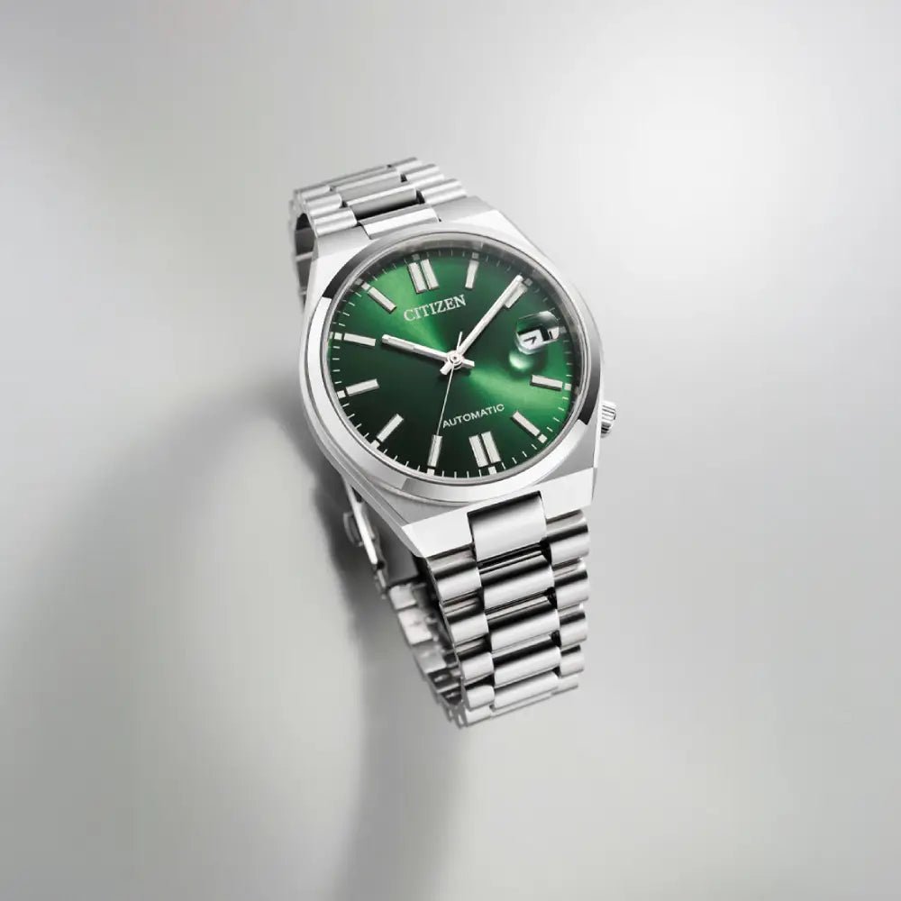 Citizen Tsuyosa NJ0200-50X Automatic Green Dial Stainless Steel Watch - 37mm - shop_name CitizenNJ0200-50X
