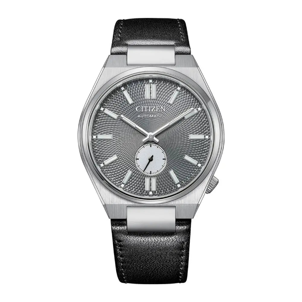 Citizen Tsuyosa Small Seconds NK5010-01H Automatic Grey Dial Leather Strap Men’s Watch - shop_name Citizen