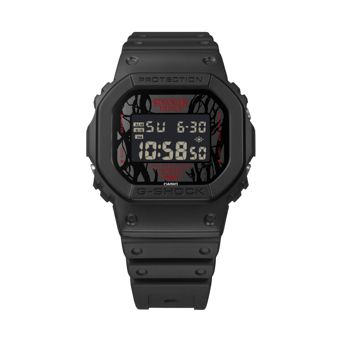 Casio G-Shock DW-5600STT-1D Stranger Things Collaboration 5600 Series Digital Black Resin Watch - Wristbear-2