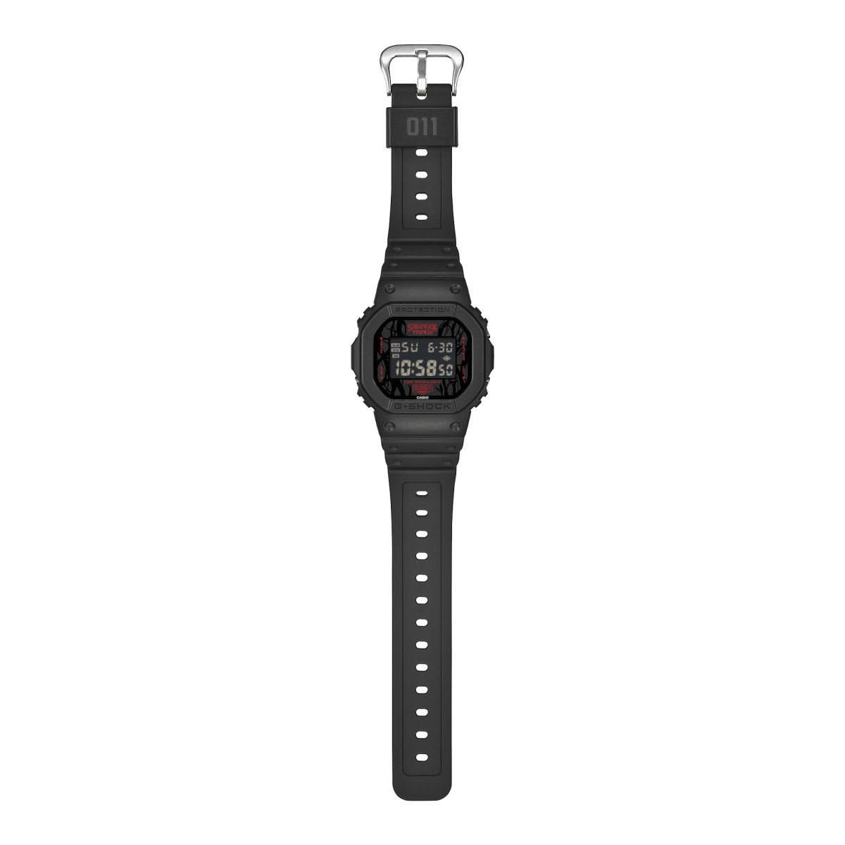 Casio G-Shock DW-5600STT-1D Stranger Things Collaboration 5600 Series Digital Black Resin Watch - Wristbear-3