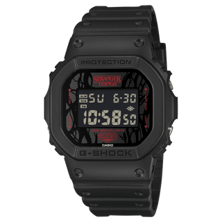 Casio G-Shock DW-5600STT-1D Stranger Things Collaboration 5600 Series Digital Black Resin Watch