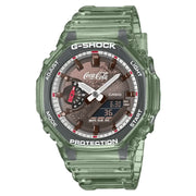 G-Shock-Casio G-Shock GA-2100CC-3A Coca-Cola Limited Edition Analog-Digital Green Resin Men's Watch-Wristbear-1