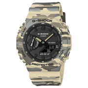 Casio G-Shock GA-2100CM-5A Camouflage Carbon Core Guard Analog-Digital Black Dial Men's Watch - Wristbear-1
