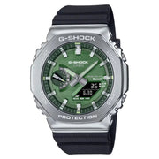 G-Shock-Casio G-Shock GBM-2100A-1A3 Tough Solar Bluetooth Green Dial Black Resin Strap Men's Watch-Wristbear-1