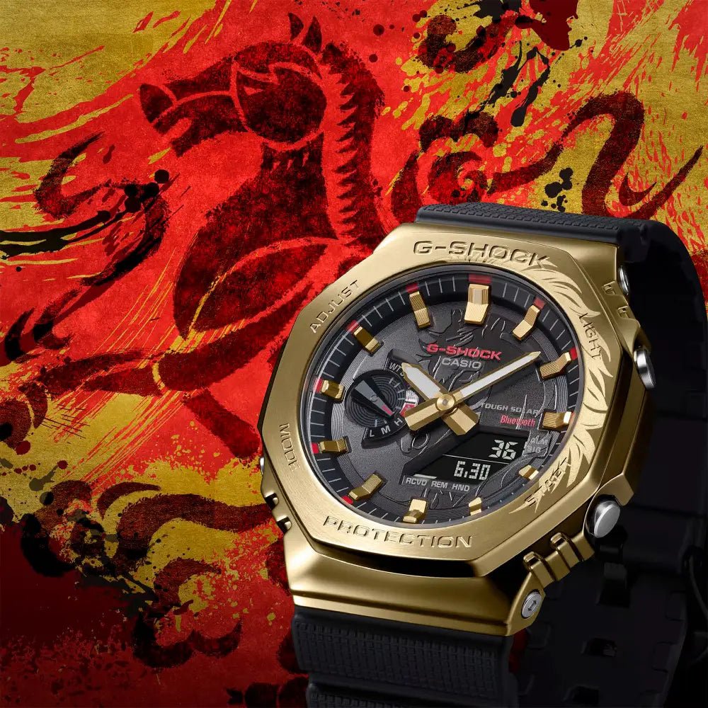 G-Shock-Casio G-Shock GBM-2100CX-9A Tough Solar Bluetooth Year of the Horse Special Edition Men's Watch-Wristbear-3