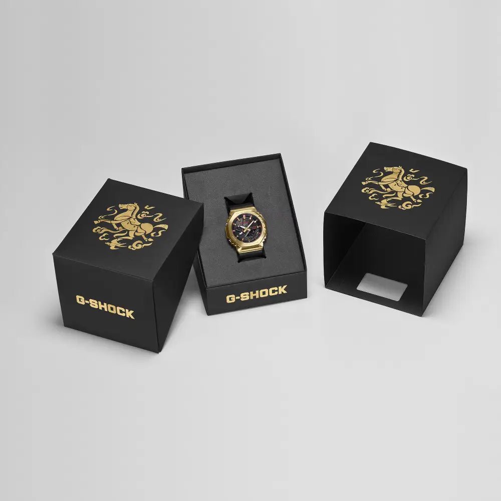 G-Shock-Casio G-Shock GBM-2100CX-9A Tough Solar Bluetooth Year of the Horse Special Edition  Men's Watch-Wristbear-4