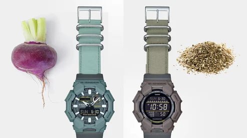 G-Shock-Casio G-Shock GD-010CE-5D Digital Black Dial Brown Case CORDURA Cloth Strap Men's Watch-Wristbear-6