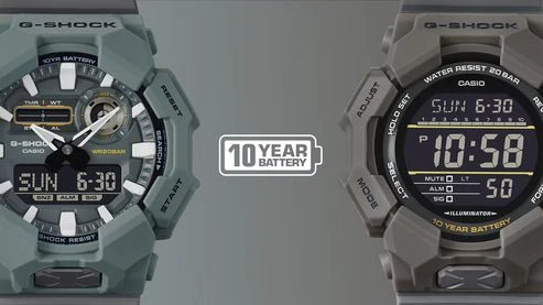 G-Shock-Casio G-Shock GD-010CE-5D Digital Black Dial Brown Case CORDURA Cloth Strap Men's Watch-Wristbear-7