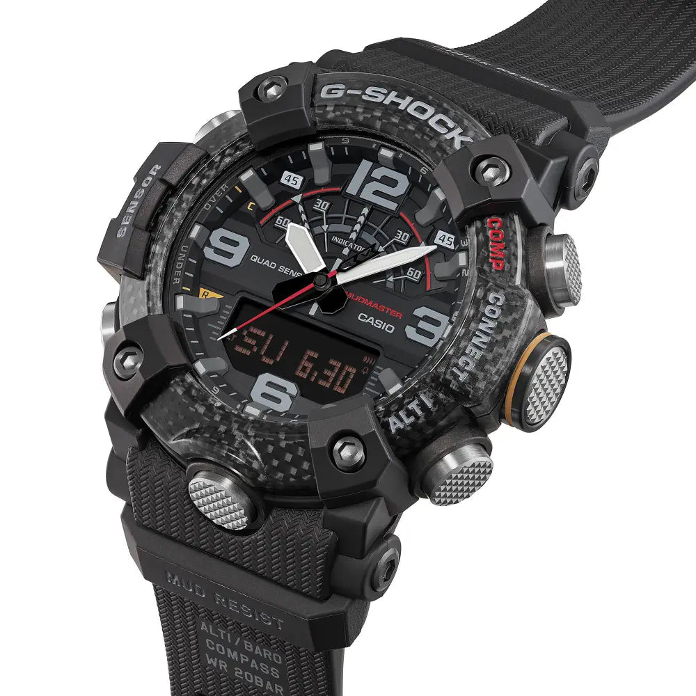 G-Shock-Casio G-SHOCK GG-B100X-1A MUDMASTER Quad Sensor Bluetooth Resin Band Watch-Wristbear-3