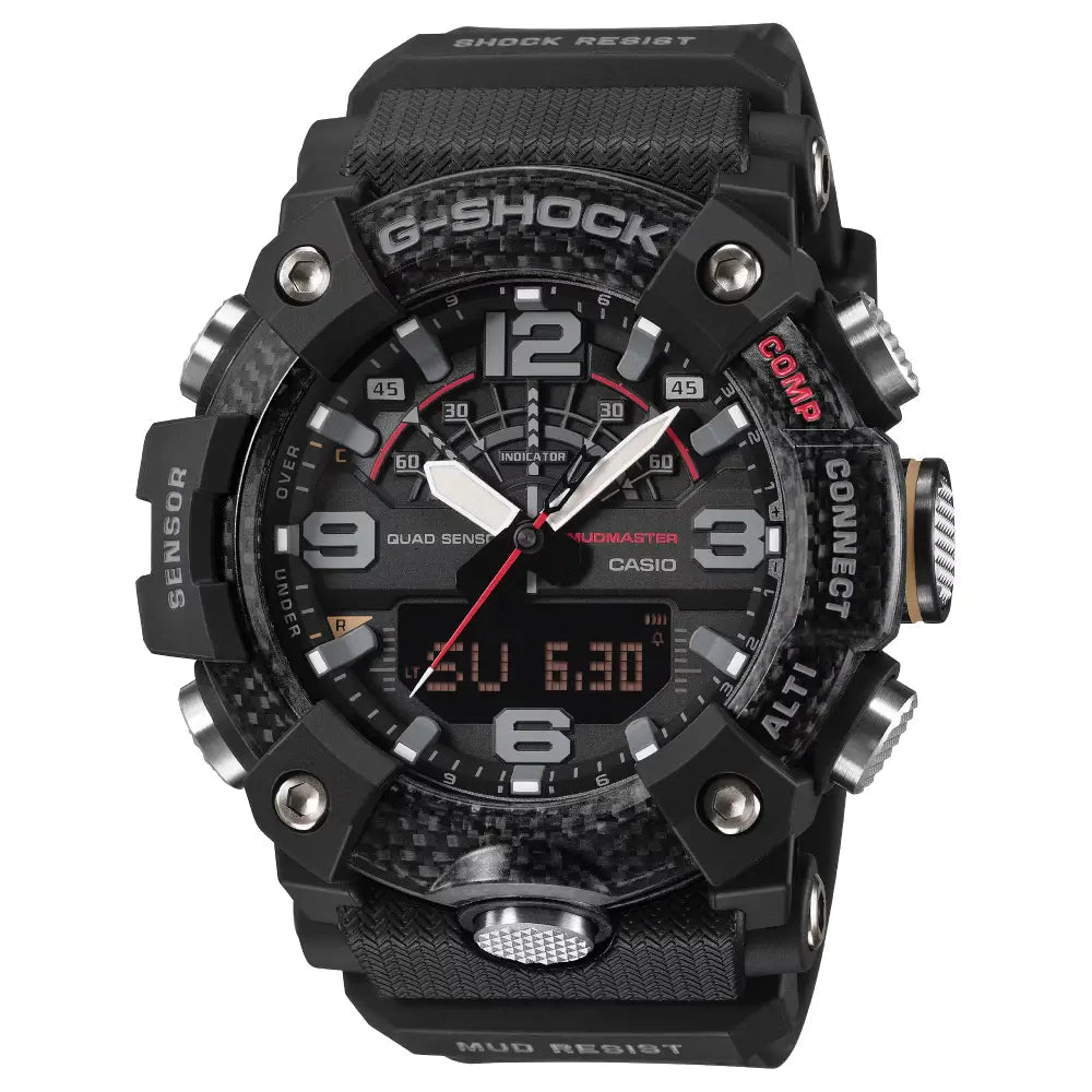 G-Shock-Casio G-SHOCK GG-B100X-1A MUDMASTER Quad Sensor Bluetooth Resin Band Watch-Wristbear-1