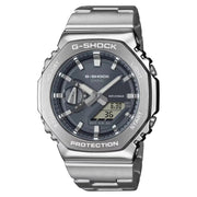 G-Shock-Casio G-Shock GM-2110D-8A Slate Grey Dial Stainless Steel Bracelet Men's Watch-Wristbear-1