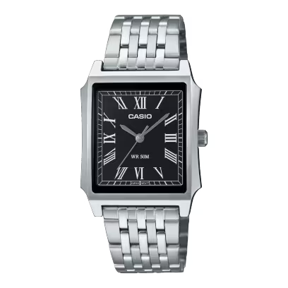 Casio MTP-B190D-1BV Classic Stainless Steel Men's Watch Silver
