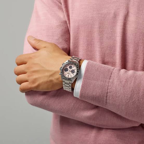 Seiko Prospex "Speedtimer" SBDL127 Solar Pink Dial Men's Watch