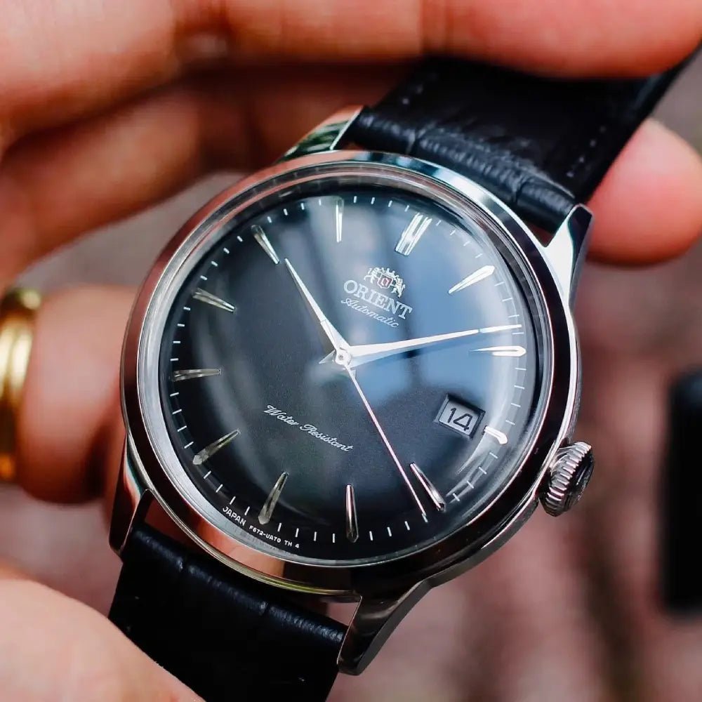 Orient-Orient Bambino 38 RA-AC0M02B Automatic Black Dial Leather Strap Men’s Watch-Wristbear-2