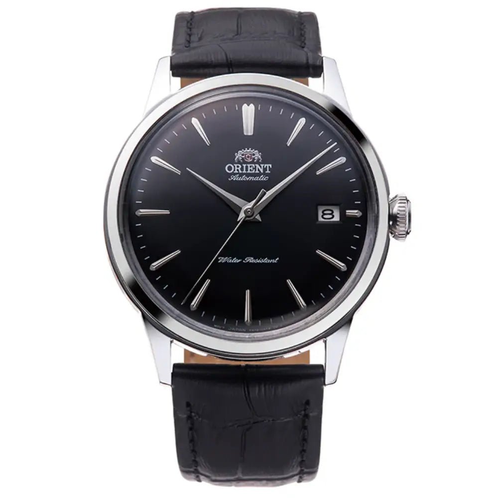 Orient-Orient Bambino 38 RA-AC0M02B Automatic Black Dial Leather Strap Men’s Watch-Wristbear-1