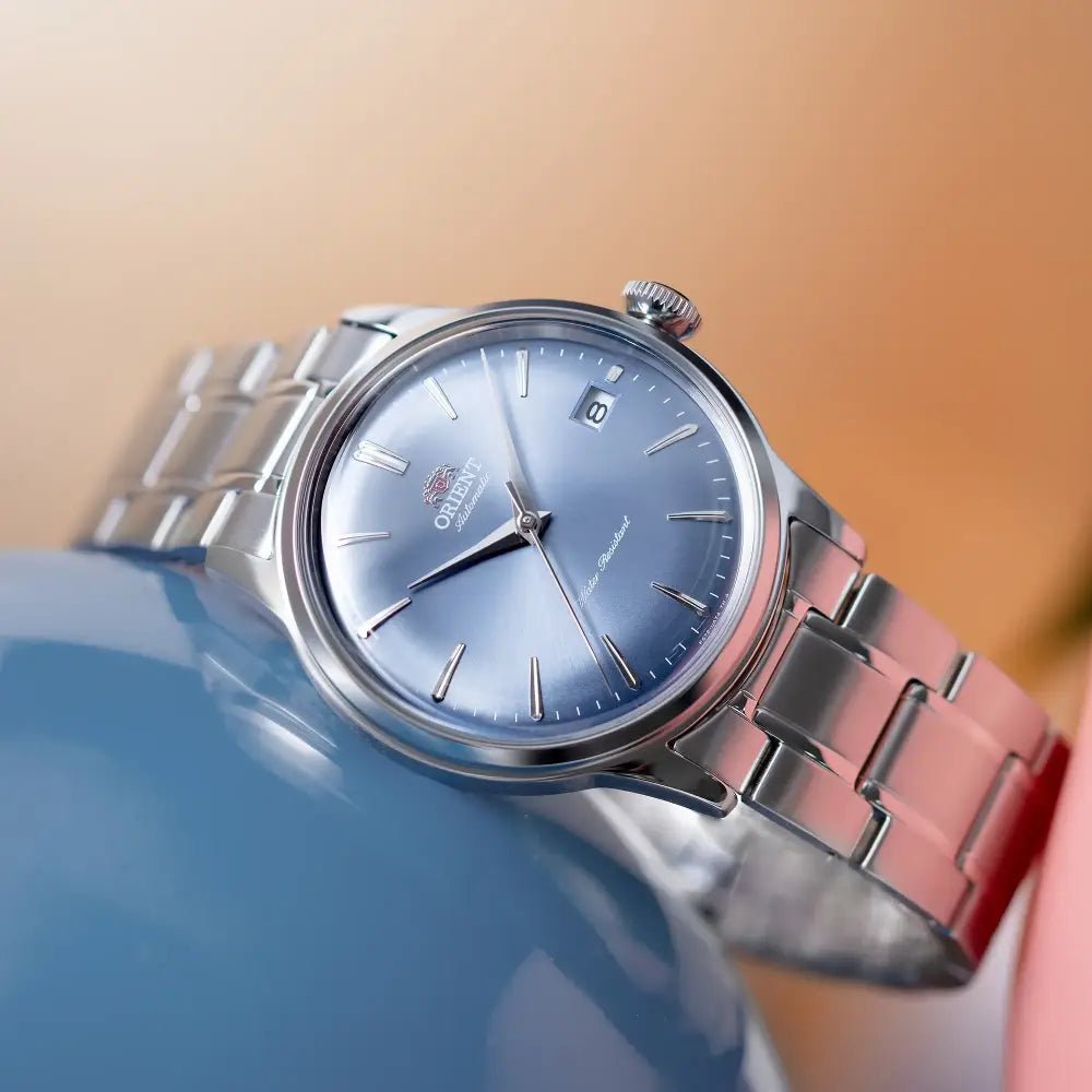 Orient-Orient Bambino 38 RA-AC0M10L Automatic Light Blue Dial Stainless Steel Men's Watch-Wristbear-2