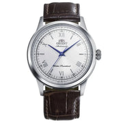 Orient-Orient Bambino 38 RA-BB0002S Automatic White Dial Brown Leather Men's Watch-Wristbear-1