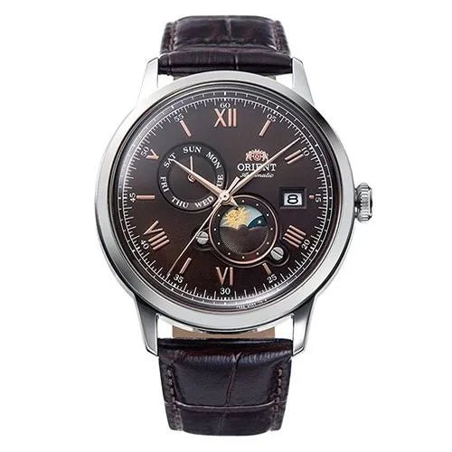 Orient-Orient Bambino Day & Night RA-AK0804Y Automatic Brown Dial Men's Watch-Wristbear-1