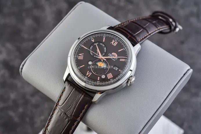 Orient-Orient Bambino Day & Night RA-AK0804Y Automatic Brown Dial Men's Watch-Wristbear-4