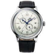 Orient-Orient Bambino Multi-Hand RA-AK0701S Automatic White Dial Leather Strap Men’s Watch-Wristbear-1