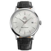 Orient-Orient Bambino RA-AC0031S Automatic White Dial Black Leather Men's Watch-Wristbear-1