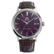 Orient-Orient Bambino RA-AC0032V Automatic Purple Gradient Dial Leather Men's Watch-Wristbear-1