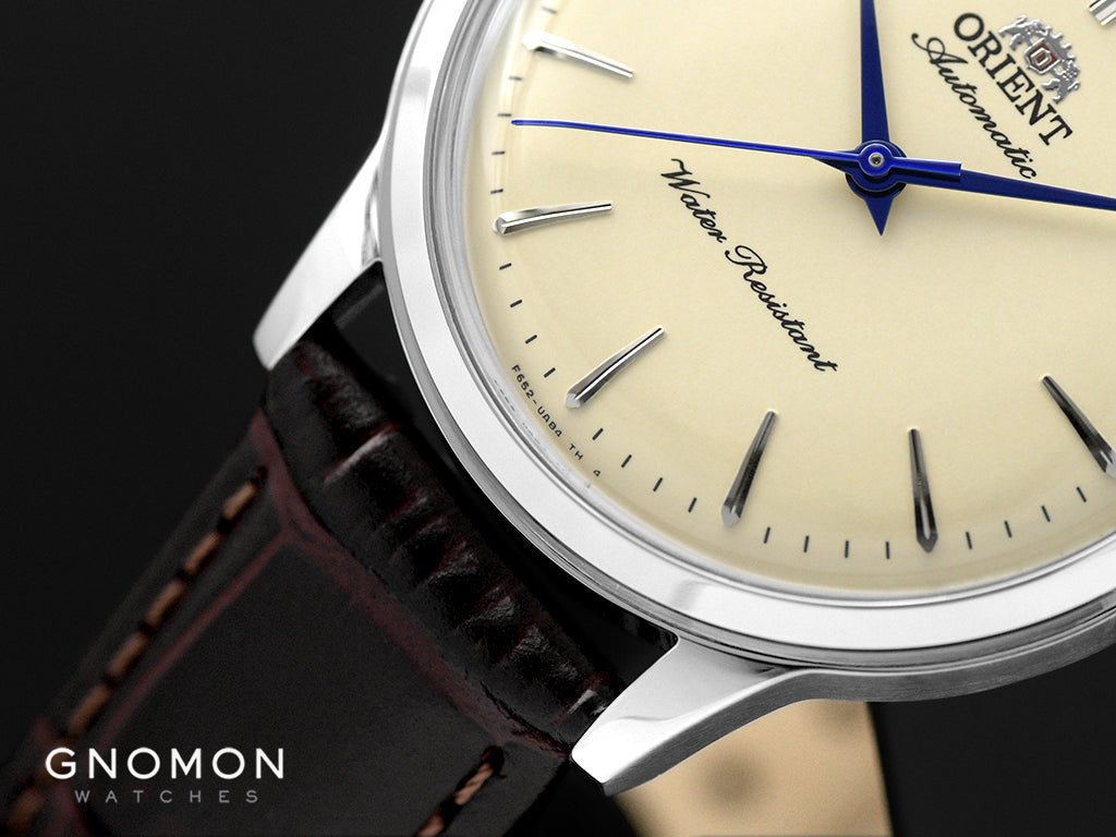 Orient RA-BB0104Y ivory dial close-up