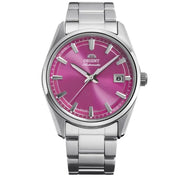Orient-Orient Contemporary Stretto Date Limited Edition RA-AC0R07P Automatic Pink Sunburst Dial Steel Men's Watch-Wristbear-1