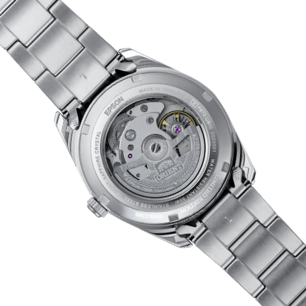 Orient-Orient Contemporary Stretto Limited Edition RA-AC0R09L Automatic Blue Gradient Dial Steel Men's Watch-Wristbear-4