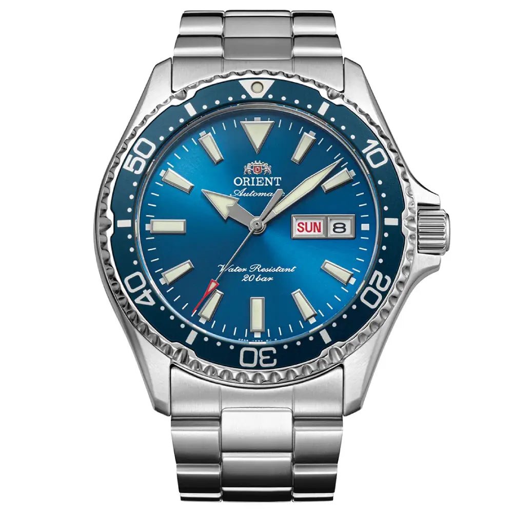 Orient-Orient Mako RA-AA0824L Automatic Blue Dial Stainless Steel Sapphire 200M Men's Watch-Wristbear-1