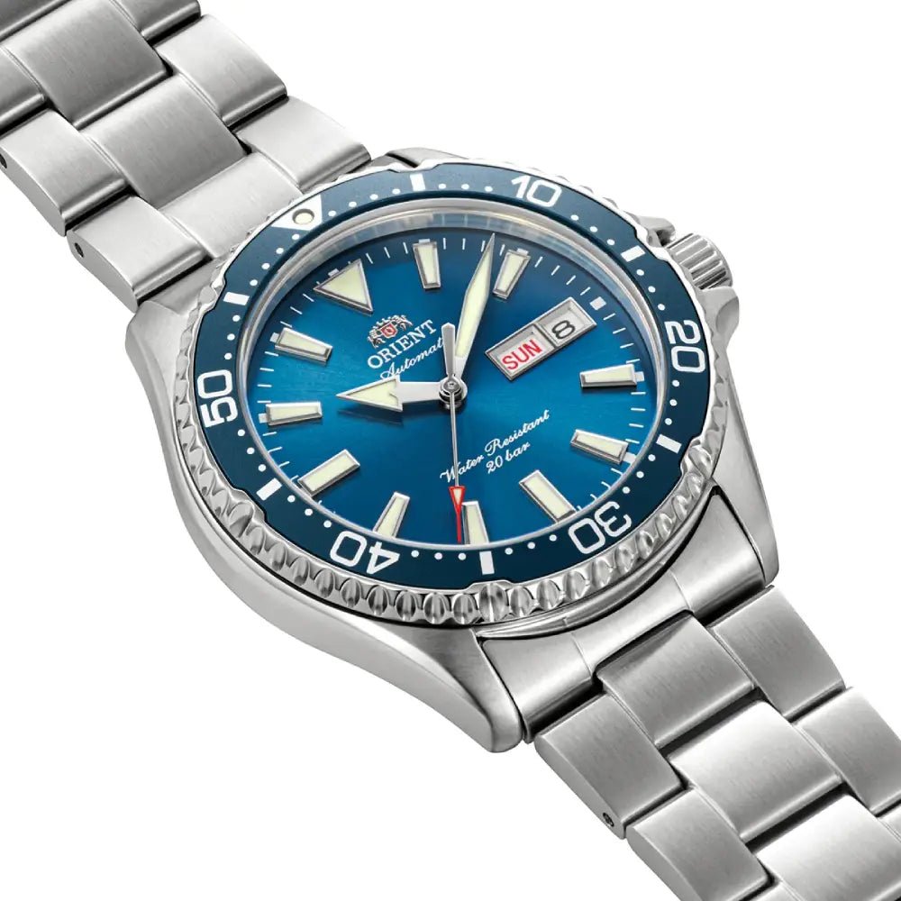Orient-Orient Mako RA-AA0824L Automatic Blue Dial Stainless Steel Sapphire 200M Men's Watch-Wristbear-3