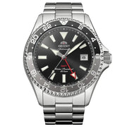 Orient-Orient Mako RA-BC0001B GMT Automatic Black Dial Stainless Steel Sapphire 200M Men's Watch-Wristbear-1