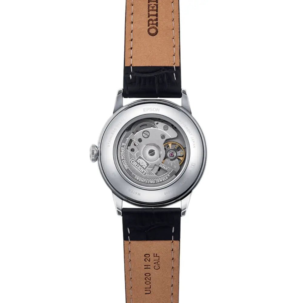 Orient-Orient Bambino 38 RA-AC0M04Y Automatic Ivory Dial Leather Strap Men’s Watch-Wristbear-4