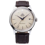 Orient-Orient Bambino 38 RA-AC0M04Y Automatic Ivory Dial Leather Strap Men’s Watch-Wristbear-1