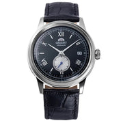 Orient Bambino 38 Small Seconds RA-AP0101B Automatic Black Sunburst Dial Leather Strap Men’s Watch-Orient-Wristbear-1