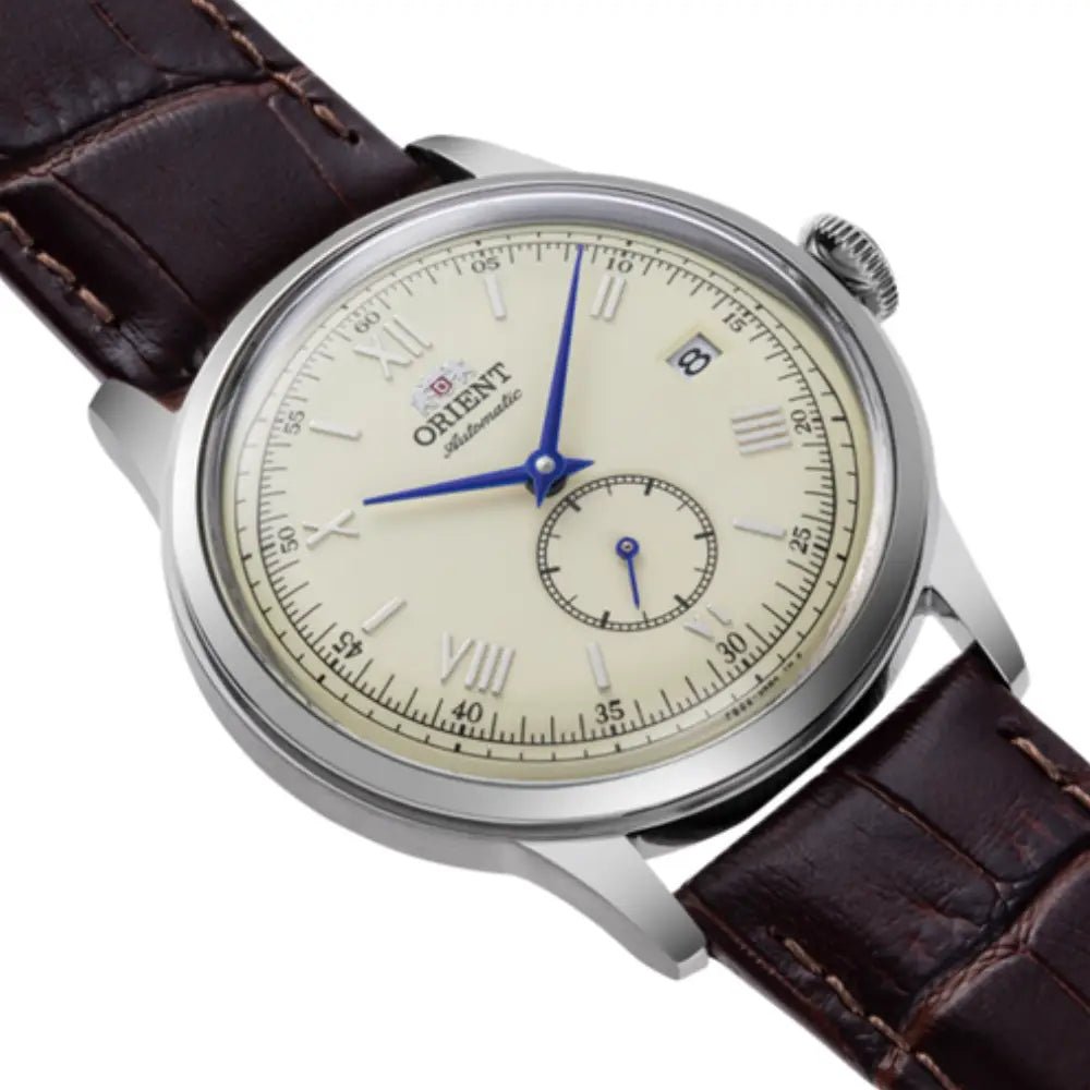 Orient Bambino 38 Small Seconds RA-AP0105Y Automatic Ivory Dial Leather Strap Men’s Watch - shop_name OrientRA-AP0105Y