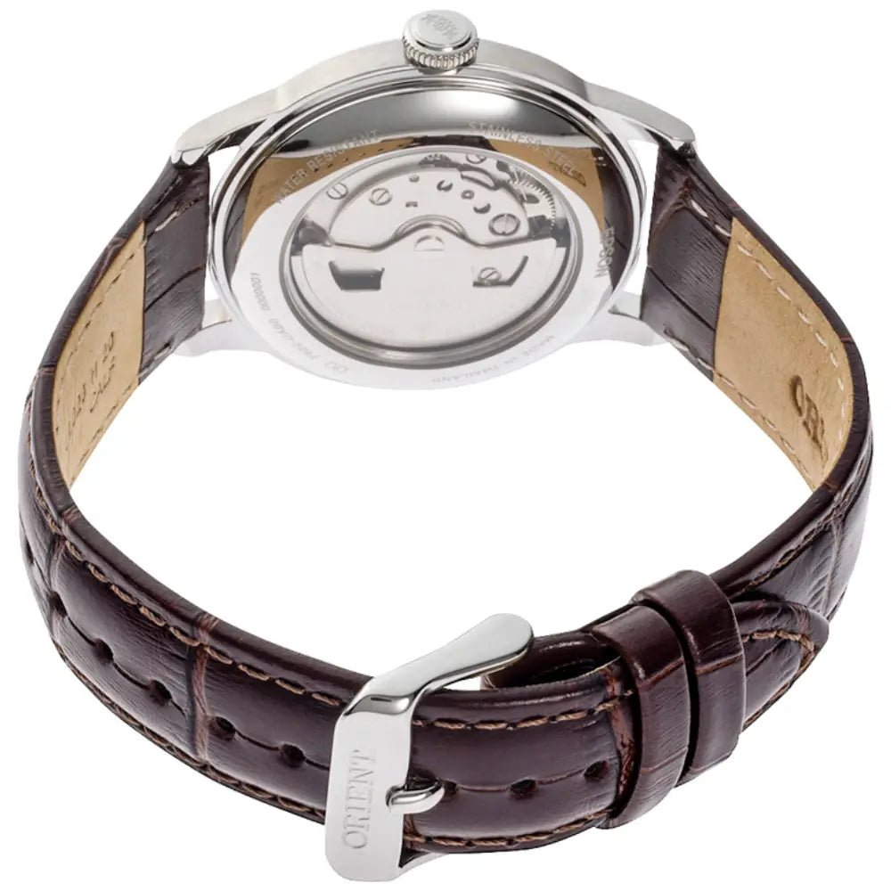 Orient Bambino 38 Small Seconds RA-AP0105Y Automatic Ivory Dial Leather Strap Men’s Watch - shop_name OrientRA-AP0105Y