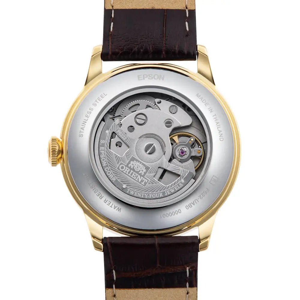 Orient Bambino 38 Small Seconds RA-AP0106S Automatic Silver Dial Brown Leather Strap Men’s Watch - shop_name OrientRA-AP0106S