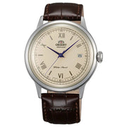 Orient Bambino Version 2 TAC00009N0 Automatic Ivory Dial Leather Strap Men’s Watch - shop_name OrientTAC00009N0