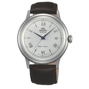 Orient Bambino Version 2 TAC00009W0 Automatic White Dial Brown Leather Strap Men’s Watch - shop_name OrientTAC00009W0