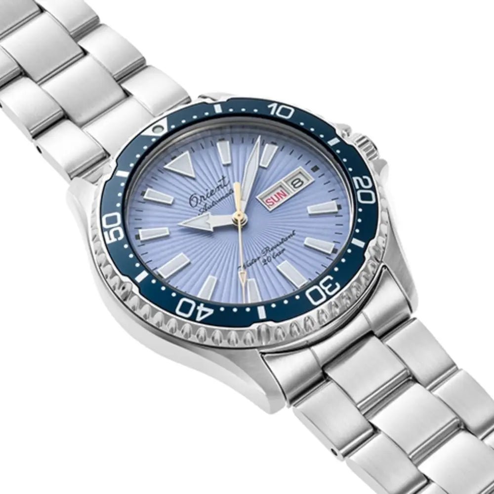 Orient-Orient Mako 75th Anniversary Limited Edition RA-AA0823L Automatic Sky Blue Dial Steel Men’s Watch-Wristbear-2