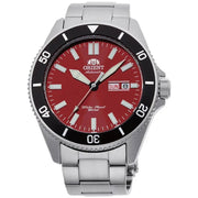 Orient Mako Kanno RA-AA0915R Automatic Red Sunburst Dial Stainless Steel Diver Men’s Watch - shop_name OrientRA-AA0915R