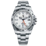 Pagani Design-Pagani Design Explorer II PD-1682 Automatic GMT White Dial Stainless Steel Men's Watch-Wristbear-1