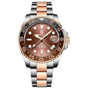 Pagani Design PD-1662 brown dial with rose-gold-tone Oyster-style bracelet — image 1