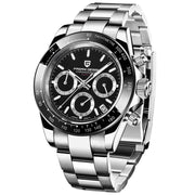 Pagani Design-Pagani Design PD-1644 Chronograph Quartz Black Dial Stainless Steel Men's Watch-Wristbear-1