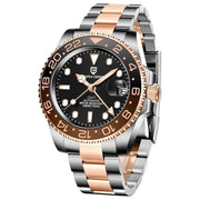 Pagani Design-Pagani Design PD-1662 Root Beer GMT Automatic Brown & Black Bezel Stainless Steel Men's Watch-Wristbear-1